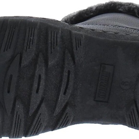 Khombu Women's Addison Ankle Boots Faux Fur Shearling Lining Black Size 6 - Picture 5 of 5